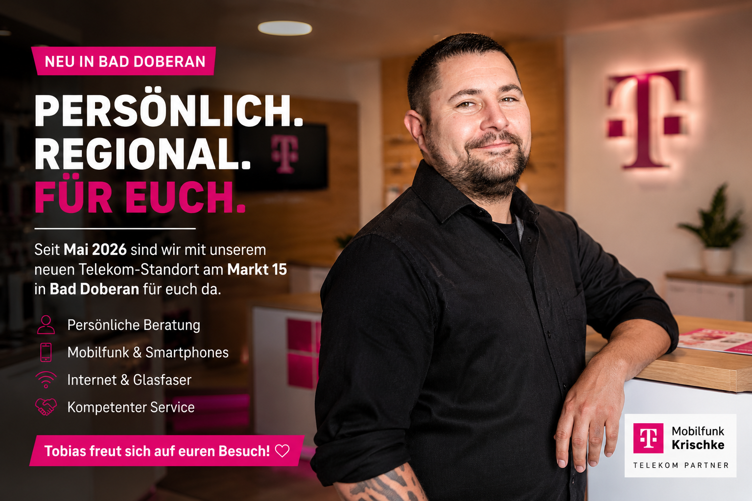 Tobi freut sich auf euch